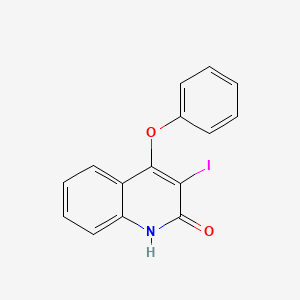molecular formula C15H10INO2 B15374934 3-iodo-4-phenoxy-1H-quinolin-2-one CAS No. 68903-75-3