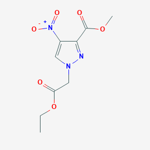 molecular formula C9H11N3O6 B15374942 Methyl 1-(2-ethoxy-2-oxoethyl)-4-nitro-1H-pyrazole-3-carboxylate CAS No. 923283-74-3