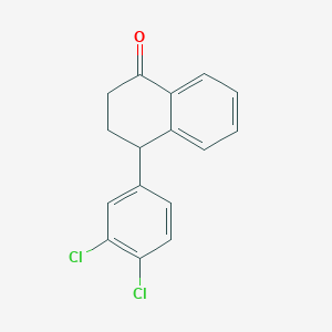 molecular formula C16H12Cl2O B015375 4-(3,4-二氯苯基)-1-四氢萘酮 CAS No. 79560-19-3