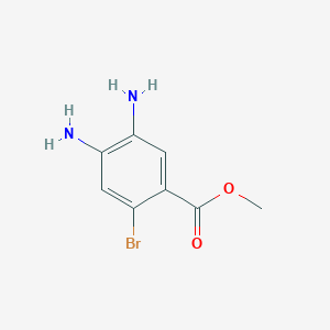 molecular formula C8H9BrN2O2 B15375051 Methyl 4,5-diamino-2-bromobenzoate 