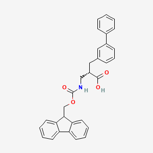 molecular formula C31H27NO4 B15375090 Fmoc-(s)-3-amino-2-([1,1'-biphenyl]-3-ylmethyl)propanoic acid 