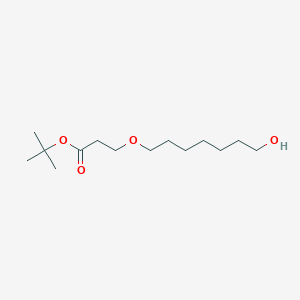 molecular formula C14H28O4 B15375098 tert-Butyl 3-(7-hydroxyheptyloxy)propanoate 
