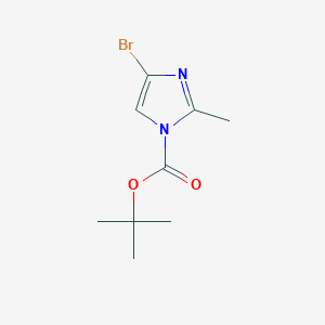 molecular formula C9H13BrN2O2 B15375177 tert-butyl 4-bromo-2-methyl-1H-imidazole-1-carboxylate 