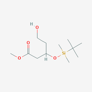 molecular formula C12H26O4Si B15375178 Methyl 3-[(tert-butyl)dimethylsilyloxy]-5-hydroxypentanoate CAS No. 109462-21-7