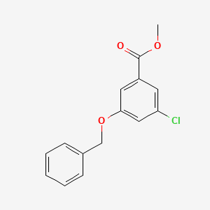 molecular formula C15H13ClO3 B15375200 Methyl 3-(benzyloxy)-5-chlorobenzoate 