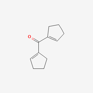 molecular formula C11H14O B15375228 Di(cyclopenten-1-yl)methanone CAS No. 58866-22-1