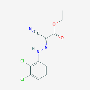 molecular formula C11H9Cl2N3O2 B15375272 Ethyl 2-cyano-2-[(2,3-dichlorophenyl)hydrazinylidene]acetate CAS No. 30188-78-4