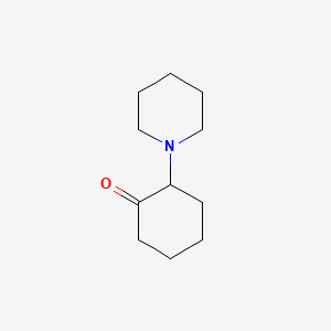 molecular formula C11H19NO B15375312 2-(Piperidin-1-yl)cyclohexan-1-one CAS No. 3319-04-8