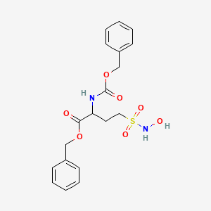 molecular formula C19H22N2O7S B15375333 Benzyl 4-(hydroxysulfamoyl)-2-phenylmethoxycarbonylamino-butanoate CAS No. 69164-72-3