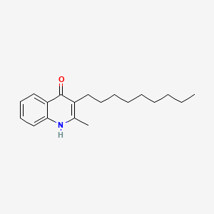 molecular formula C19H27NO B15375338 2-Methyl-3-nonyl-1H-quinolin-4-one CAS No. 36970-36-2