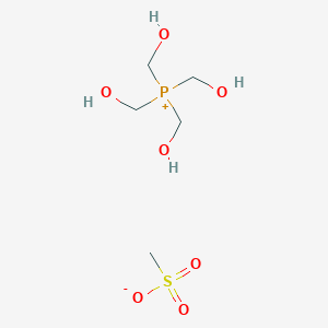 molecular formula C5H15O7PS B15375345 Tetrakis(hydroxymethyl)phosphanium methanesulfonate CAS No. 79481-20-2