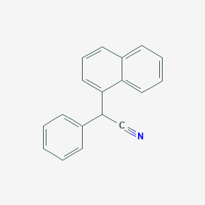 molecular formula C18H13N B15375348 1-Naphthaleneacetonitrile,a-phenyl- CAS No. 6974-51-2