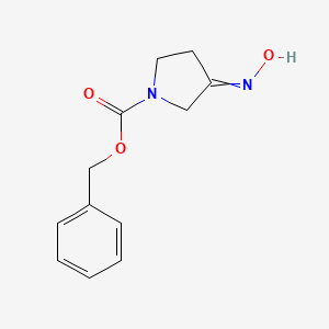 molecular formula C12H14N2O3 B15375581 Benzyl 3-(hydroxyimino)pyrrolidine-1-carboxylate CAS No. 1051936-08-3