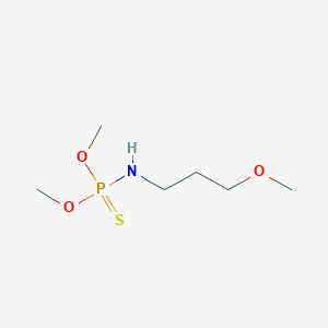 molecular formula C6H16NO3PS B15375624 o,o-Dimethyl(3-methoxypropyl)phosphoramidothioate CAS No. 35812-33-0