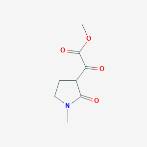 molecular formula C8H11NO4 B15375659 Methyl(1-methyl-2-oxopyrrolidin-3-yl)(oxo)acetate CAS No. 90090-55-4