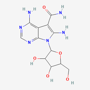 molecular formula C12H16N6O5 B15375671 Sangivamycin, 6-amino- CAS No. 57071-59-7
