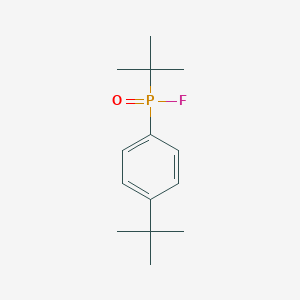 molecular formula C14H22FOP B15375695 Tert-butyl(4-tert-butylphenyl)phosphinic fluoride CAS No. 55236-57-2