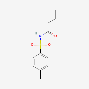 molecular formula C11H15NO3S B15375706 n-[(4-Methylphenyl)sulfonyl]butanamide CAS No. 58821-26-4
