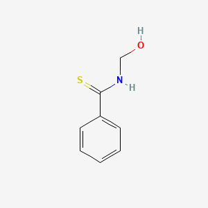 molecular formula C8H9NOS B15375732 N-(hydroxymethyl)benzenecarbothioamide CAS No. 14078-82-1