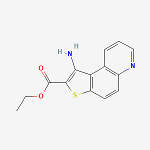 molecular formula C14H12N2O2S B15375770 Ethyl 1-aminothieno[3,2-f]quinoline-2-carboxylate 