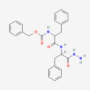 molecular formula C26H28N4O4 B15375778 benzyl N-[1-[(1-hydrazinyl-1-oxo-3-phenylpropan-2-yl)amino]-1-oxo-3-phenylpropan-2-yl]carbamate CAS No. 23815-00-1
