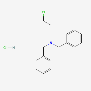 molecular formula C19H25Cl2N B15375881 N,N-dibenzyl-4-chloro-2-methyl-butan-2-amine CAS No. 17945-66-3