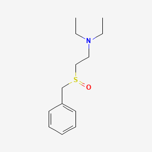 molecular formula C13H21NOS B15375888 N,N-Diethyl-2-(phenylmethanesulfinyl)ethan-1-amine CAS No. 88738-57-2