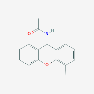 molecular formula C16H15NO2 B15375891 N-(4-methyl-9H-xanthen-9-yl)acetamide CAS No. 7467-19-8