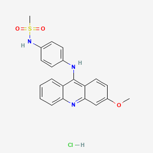 molecular formula C21H20ClN3O3S B15375965 N-[4-[(3-methoxyacridin-9-yl)amino]phenyl]methanesulfonamide CAS No. 53250-93-4
