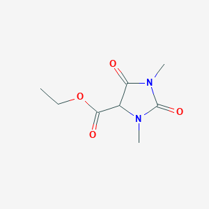 molecular formula C8H12N2O4 B15376048 Ethyl 1,3-dimethyl-2,5-dioxoimidazolidine-4-carboxylate CAS No. 56598-91-5