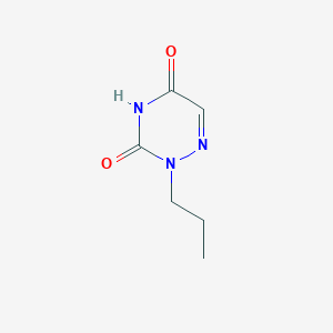 molecular formula C6H9N3O2 B15376063 2-Propyl-1,2,4-triazine-3,5-dione CAS No. 30948-95-9
