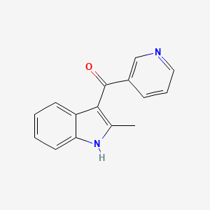 molecular formula C15H12N2O B15376220 (2-Methyl-1h-indol-3-yl)(pyridin-3-yl)methanone CAS No. 37128-50-0