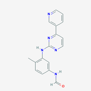 molecular formula C17H15N5O B15376321 N-(4-methyl-3-(4-(pyridin-3-yl)pyrimidin-2-ylamino)phenyl)formamide 