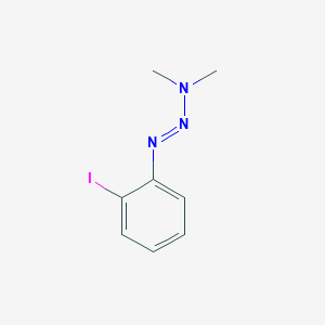 molecular formula C8H10IN3 B15376326 N-(2-Iodophenyl)diazenyl-N-methyl-methanamine CAS No. 66974-58-1