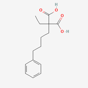 molecular formula C15H20O4 B15376419 Ethyl(4-phenylbutyl)propanedioic acid CAS No. 5449-70-7