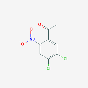 molecular formula C8H5Cl2NO3 B15376428 Ethanone,1-(4,5-dichloro-2-nitrophenyl)- CAS No. 6635-71-8