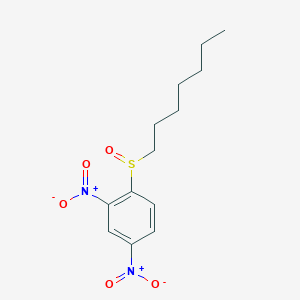molecular formula C13H18N2O5S B15376445 1-Heptylsulfinyl-2,4-dinitrobenzene CAS No. 1036-52-8
