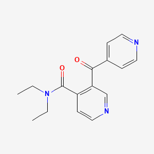 molecular formula C16H17N3O2 B15376451 N,N-diethyl-3-(pyridine-4-carbonyl)pyridine-4-carboxamide CAS No. 77924-15-3