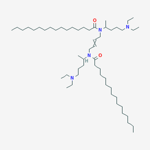 molecular formula C54H108N4O2 B15376478 N-[5-(diethylamino)pentan-2-yl]-N-[(E)-4-[5-(diethylamino)pentan-2-yl-hexadecanoylamino]but-2-enyl]hexadecanamide 