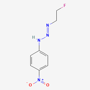 molecular formula C8H9FN4O2 B15376497 N-(2-Fluoroethyldiazenyl)-4-nitro-aniline CAS No. 78604-30-5