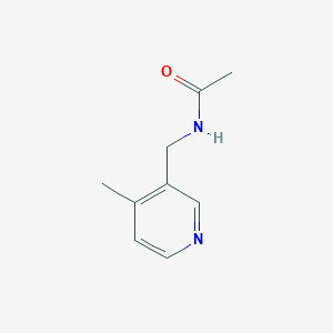 molecular formula C9H12N2O B15376535 N-[(4-methylpyridin-3-yl)methyl]acetamide CAS No. 90436-93-4