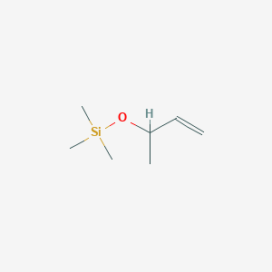 molecular formula C7H16OSi B15376566 3-Buten-2-ol, TMS derivative CAS No. 18269-41-5