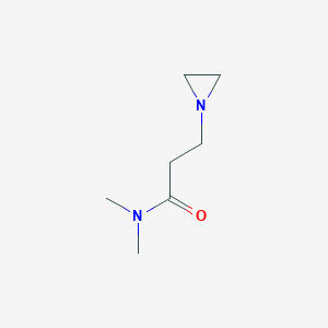 molecular formula C7H14N2O B15376581 3-(Aziridin-1-yl)-n,n-dimethylpropanamide CAS No. 15433-26-8