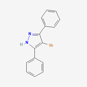 molecular formula C15H11BrN2 B15376596 4-bromo-3,5-diphenyl-1H-pyrazole CAS No. 13788-85-7