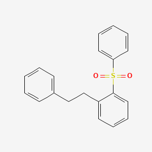 molecular formula C20H18O2S B15376675 1-(2-Phenylethyl)-2-(phenylsulfonyl)benzene CAS No. 16425-99-3