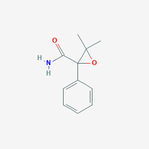 molecular formula C11H13NO2 B15376716 3,3-Dimethyl-2-phenyloxirane-2-carboxamide CAS No. 5445-34-1