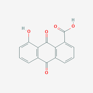 molecular formula C15H8O5 B15376805 8-Hydroxy-9,10-dioxo-9,10-dihydroanthracene-1-carboxylic acid CAS No. 38366-35-7