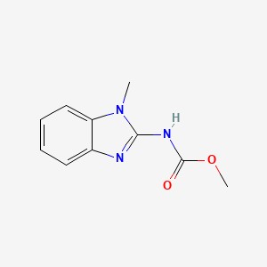 molecular formula C10H11N3O2 B15376995 methyl N-(1-methylbenzimidazol-2-yl)carbamate CAS No. 77106-42-4