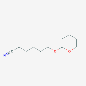 molecular formula C11H19NO2 B15377051 6-[(Oxan-2-yl)oxy]hexanenitrile CAS No. 62627-62-7