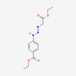 molecular formula C13H17N3O4 B15377159 Ethyl 4-[(2e)-3-(2-ethoxy-2-oxoethyl)triaz-2-en-1-yl]benzoate CAS No. 87604-92-0